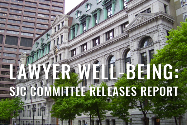 SJC Well Being Committee Report with courthouse in background
