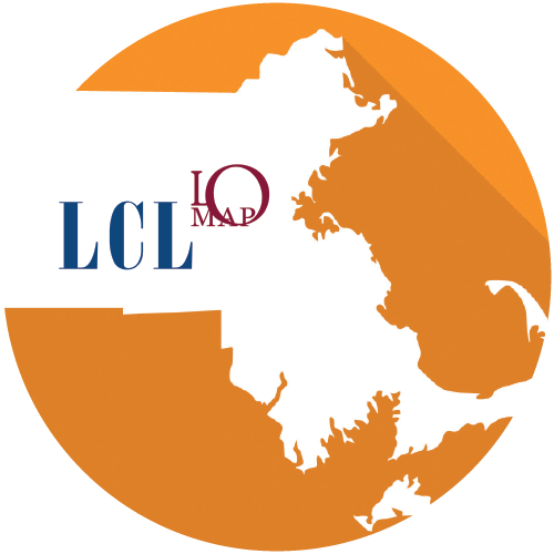 LCL MA LOMAP Logo, outline of Massachusetts