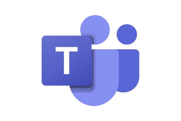 an image of the Microsoft Teams logo, made of a purple square with a T and 2 user icon shapes